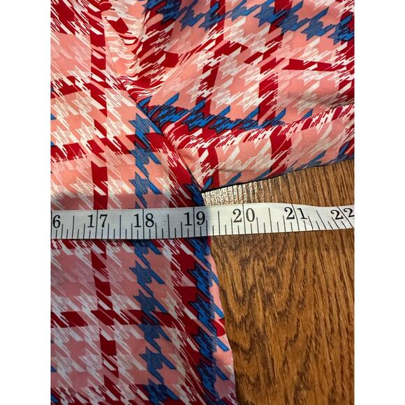 Gracia Women's Bold Aztec Print Tie Neck Blouse Size Medium NWT Button Up - Picture 7 of 9